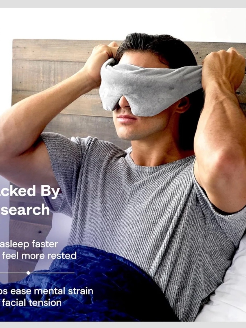 Gravity Weighted Sleep Mask - Picture 3 of 4